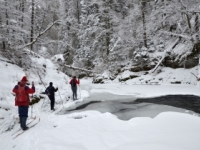 Foto: Slovenský raj ponúka nevšedný zážitok, zamrzol Hornád